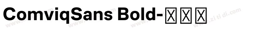 ComviqSans Bold字体转换 ComviqSans Bold字体转换